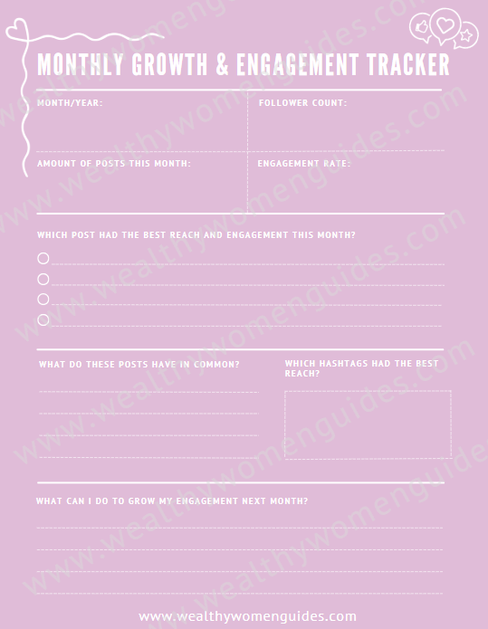 Monthly Growth & Engagement Tracker