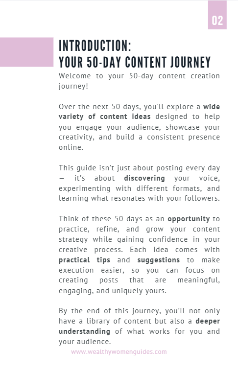 Let's Talk About Content Ideas Mini Guide